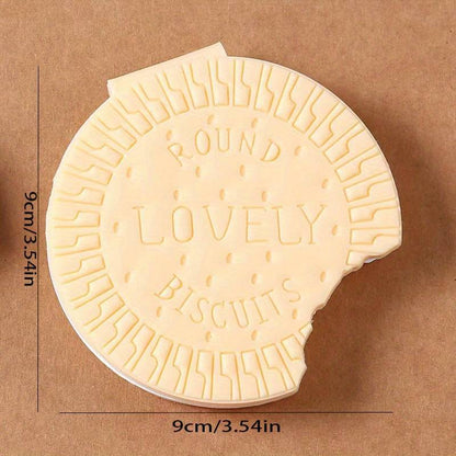 Round Biscuit Shape Scented Diary Notebook – Cute Writing Practice Copybook for Kids, Students and Office Use (80 Pages)