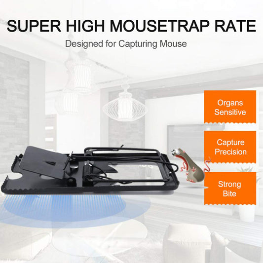 Reusable Mouse Trap Catcher – Heavy Duty Snap Rodent Trap for Indoor Mouse and Small Rodent Control (2 Pc Set)