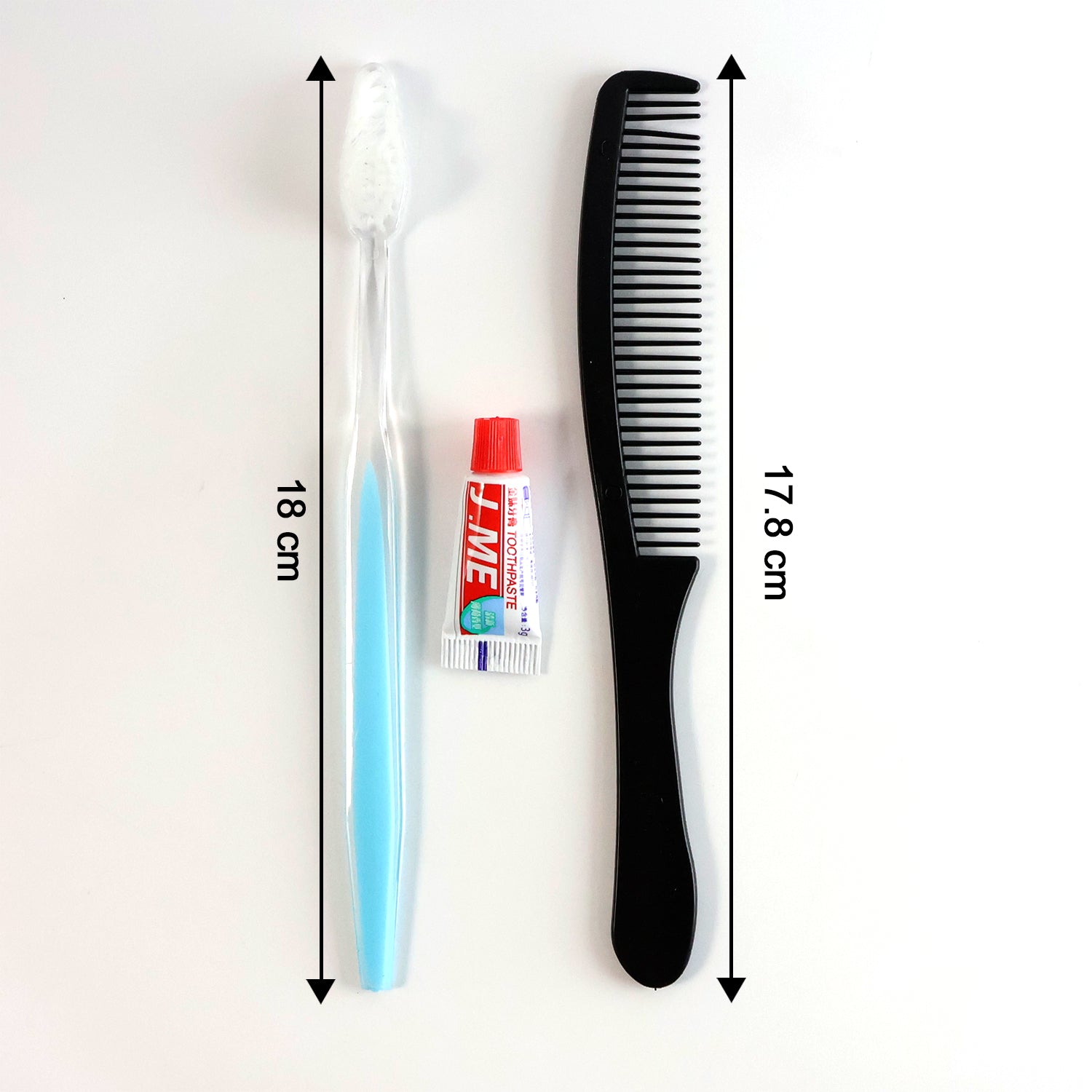 3-in-1 Travel Personal Hygiene Kit – Toothbrush, Toothpaste and Comb Set for Convenient Hygiene on the Go