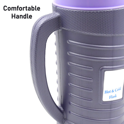 Thermos Insulated Flask Tea Kettle Hot and Cold Vacuum Jug Leak Proof Stainless Steel Inner Plastic Outer Tea Coffee Water Jug with Handle 1200ML and 1700ML