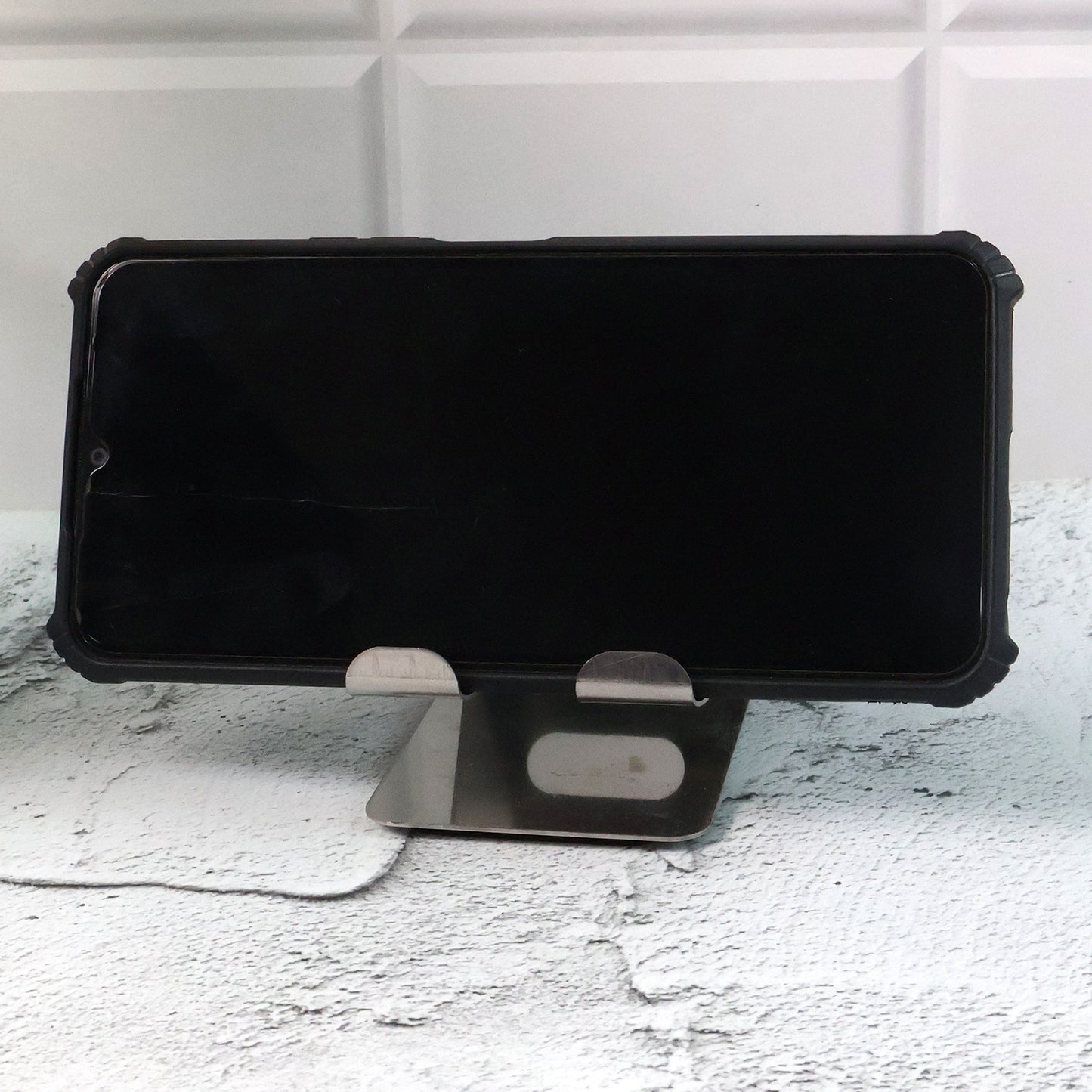 Universal Mobile and Tablet Stand Holder – Adjustable Desktop Phone Dock with Anti-Slip Base and Durable Steel Frame (1 Pc)