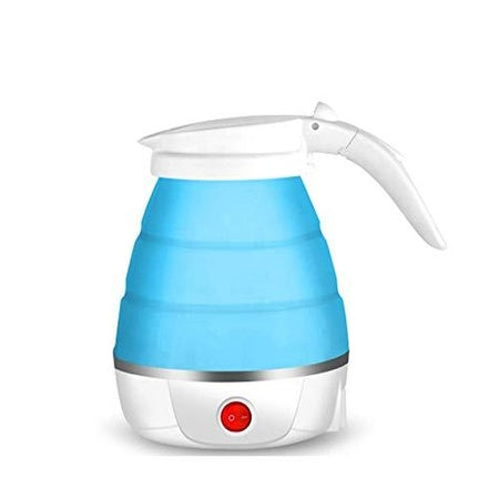 Silicone Foldable Collapsible Electric Water Kettle Camping Travel Boiler Dual Voltage Portable Electric Kettle Fast Boiling Food Grade Silicone