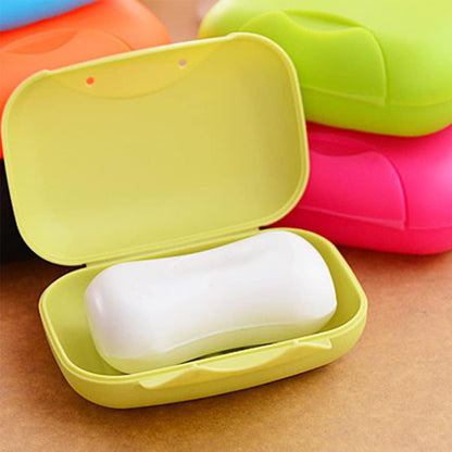 Travel Soap Case Box | Plastic Soap Box With Cover | Waterproof Leakproof Soap Dish (1pc)