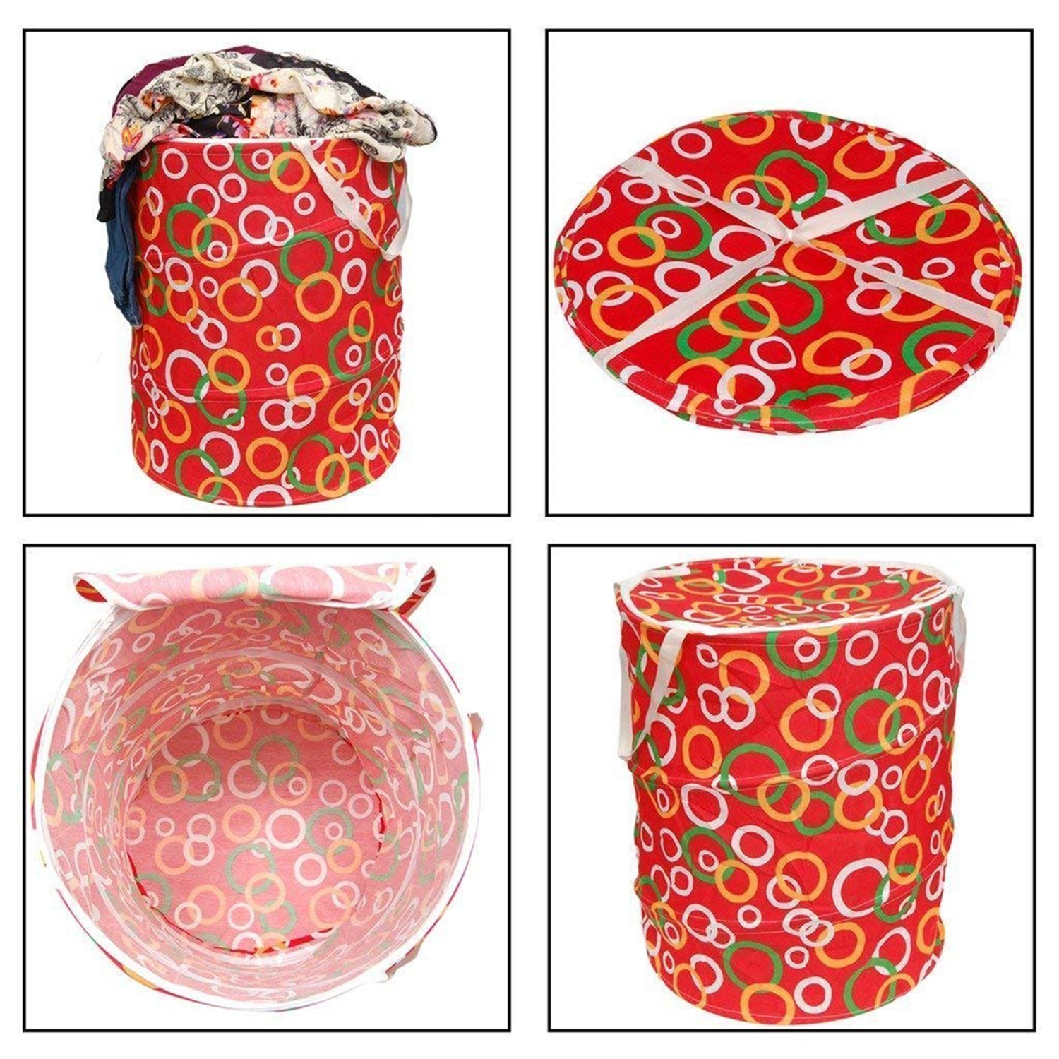 Canvas Laundry Bag 45 L – Foldable Waterproof Laundry Basket and Toy Storage Bin with Handles for Clothes Organization (1 Pc)