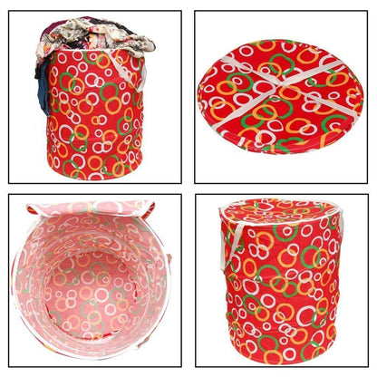 Canvas Laundry Bag 45 L – Foldable Waterproof Laundry Basket and Toy Storage Bin with Handles for Clothes Organization (1 Pc)