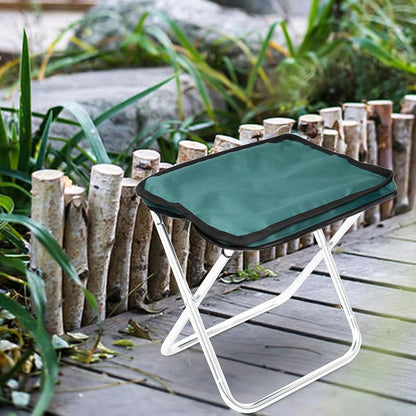 Portable Folding Camping Stool – Lightweight Collapsible Outdoor Seat for Camping, Fishing, Hiking, Picnic and Gardening (1 Pc)