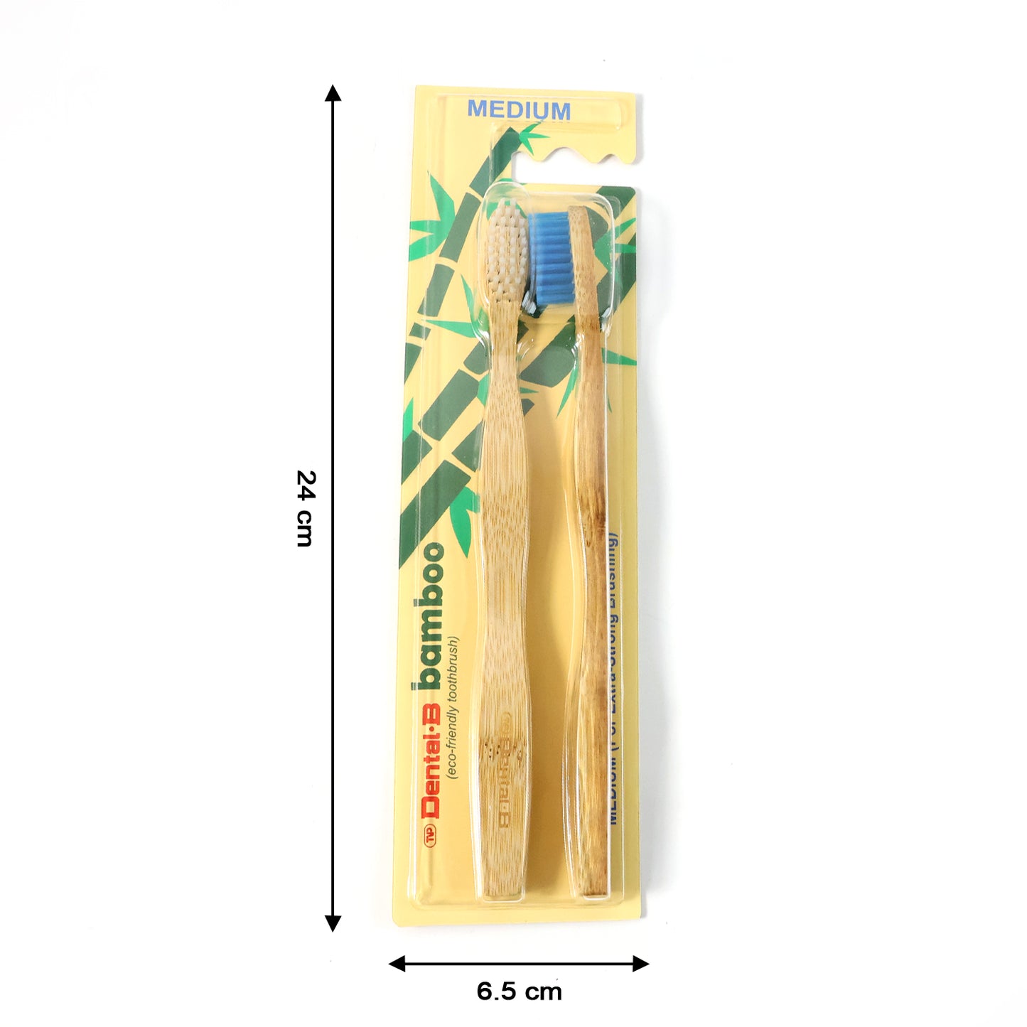 Eco-Friendly Bamboo Toothbrush Twin Pack with Medium Bristles for Daily Oral Hygiene, Gentle Cleaning & Sustainable Dental Care – Bulk Value Pack (12 Packets× 2 Pcs)