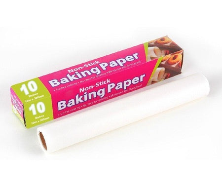 Non Stick Baking Paper Roll 10 Meters | Microwave and Oven Safe Parchment Paper for Baking, Cooking, Roasting and Food Wrapping