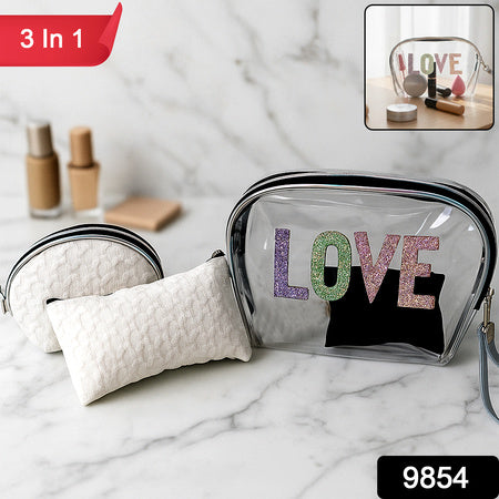3-in-1 Premium Makeup Bag Set