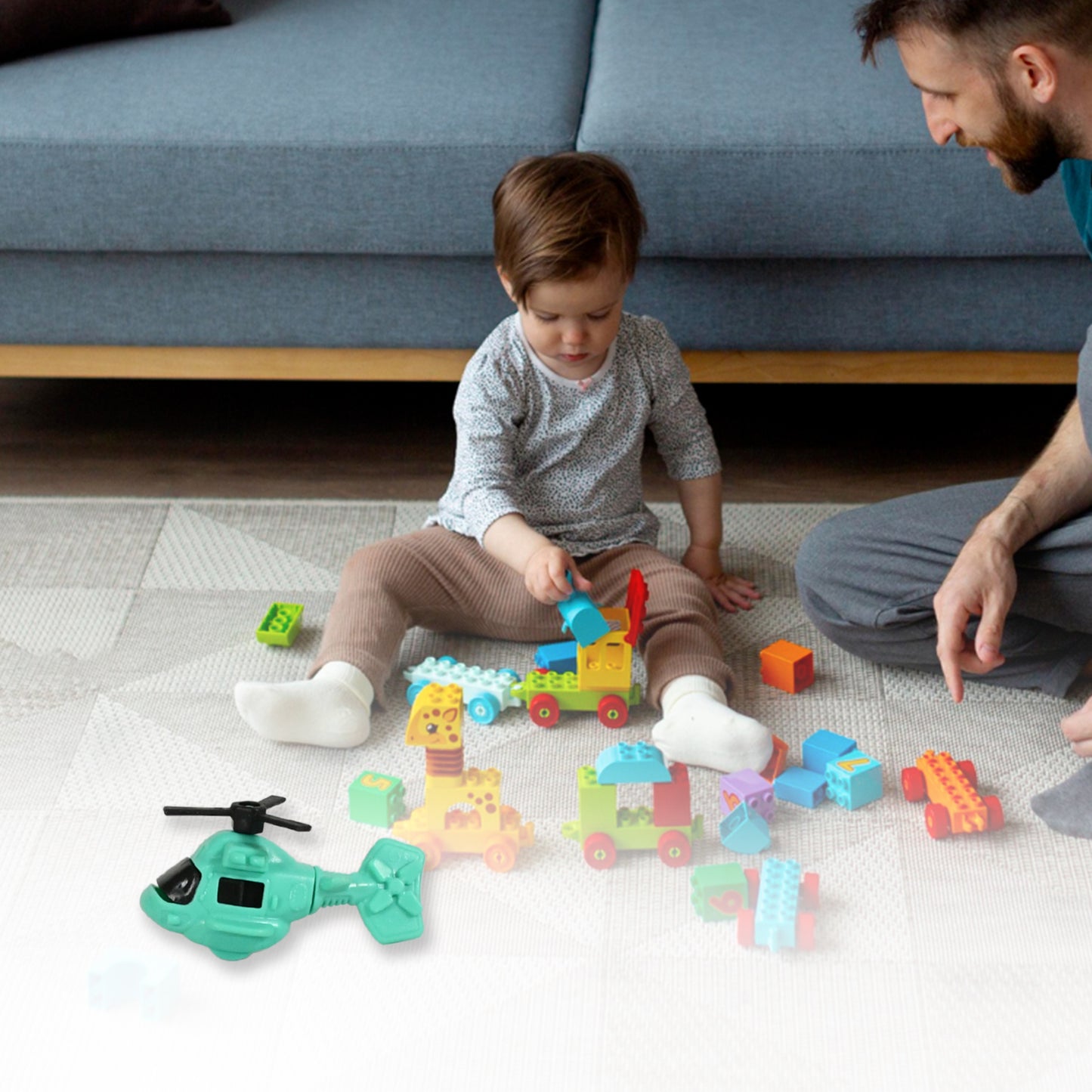 Small DIY Helicopter Toy – Rotating Tail and Wing Mini Kids Toy for Boys and Girls – Fun Interactive Helicopter Play Toy for Toddlers and Young Kids (30 pcs)