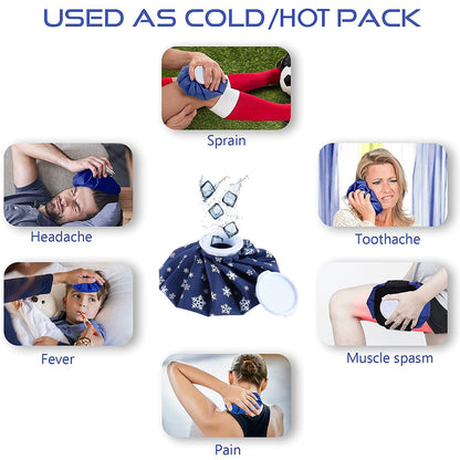 Reusable Pain Relief Ice Bag for Cold Therapy – Leakproof Fabric Ice Compress Bag for Joint, Muscle and Sports Recovery (1 Pc)