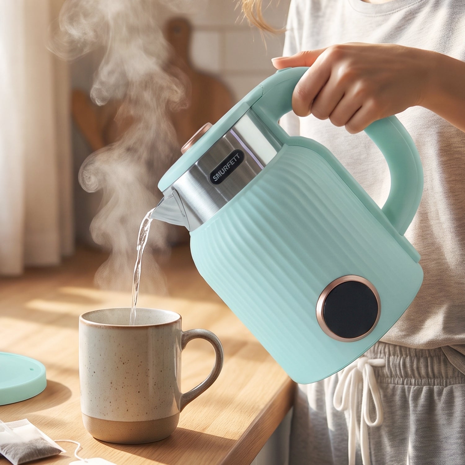 Electric Kettle 2 Litre 1500W Fast Boiling Cordless Kettle for Tea, Coffee, Milk, Hot Water and Instant Foods with Auto Shut Off (1 Pc)