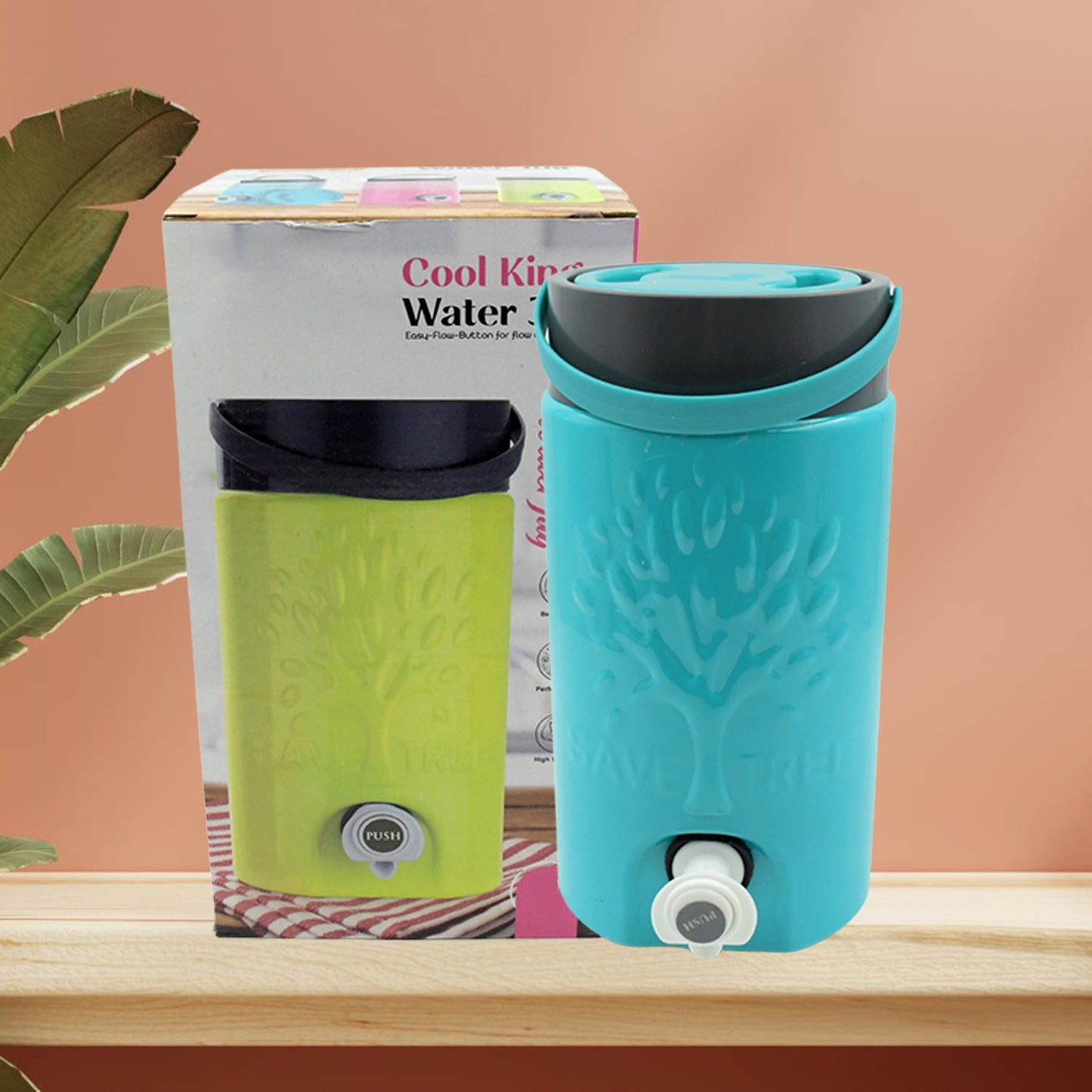 Insulated Plastic Water Rover Jug with Tap 3000ML Portable Water Storage Camper Jug Hot and Cold Beverage Dispenser with Sturdy Handle