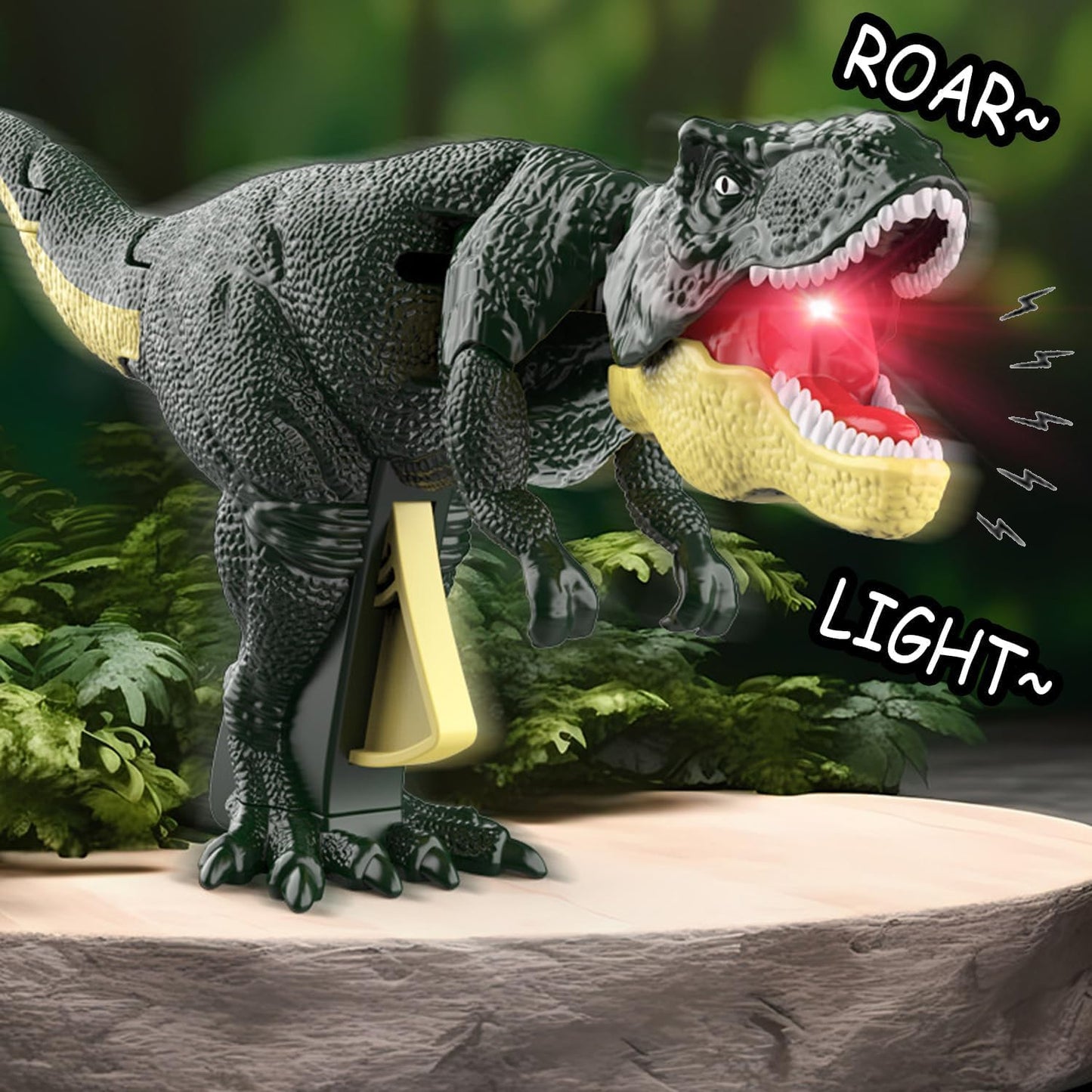Dinosaur Roaring Toy with Sound, Light & Vibrating Moving Head – Interactive Dinosaur Model for Kids (3+ Years / 1 Pc)