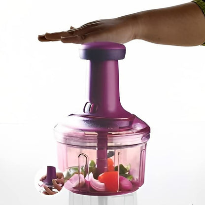 Premium Push Chopper 1100 ML – Manual Vegetable & Fruit Chopper with Easy Press Action (1 Pc)