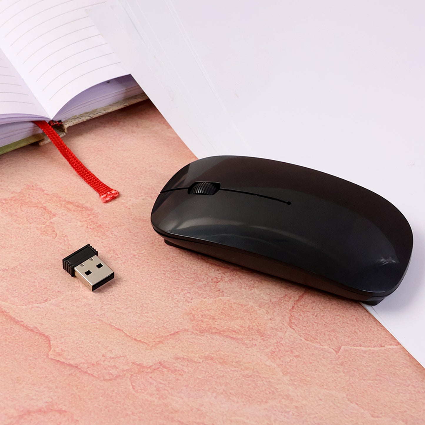 Wireless Silent Optical Mouse for Laptop PC Mac iPad and Computer 2.4GHz USB Ergonomic Portable Mouse (1 Pc)