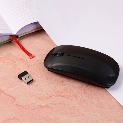 Wireless Silent Optical Mouse for Laptop PC Mac iPad and Computer 2.4GHz USB Ergonomic Portable Mouse (1 Pc)