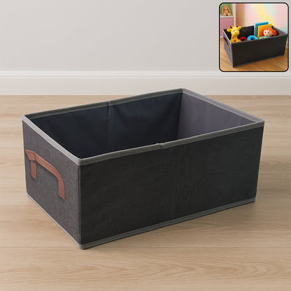 Foldable Rectangular Storage Box With Handle (46x28 Cm, 1 Pc)