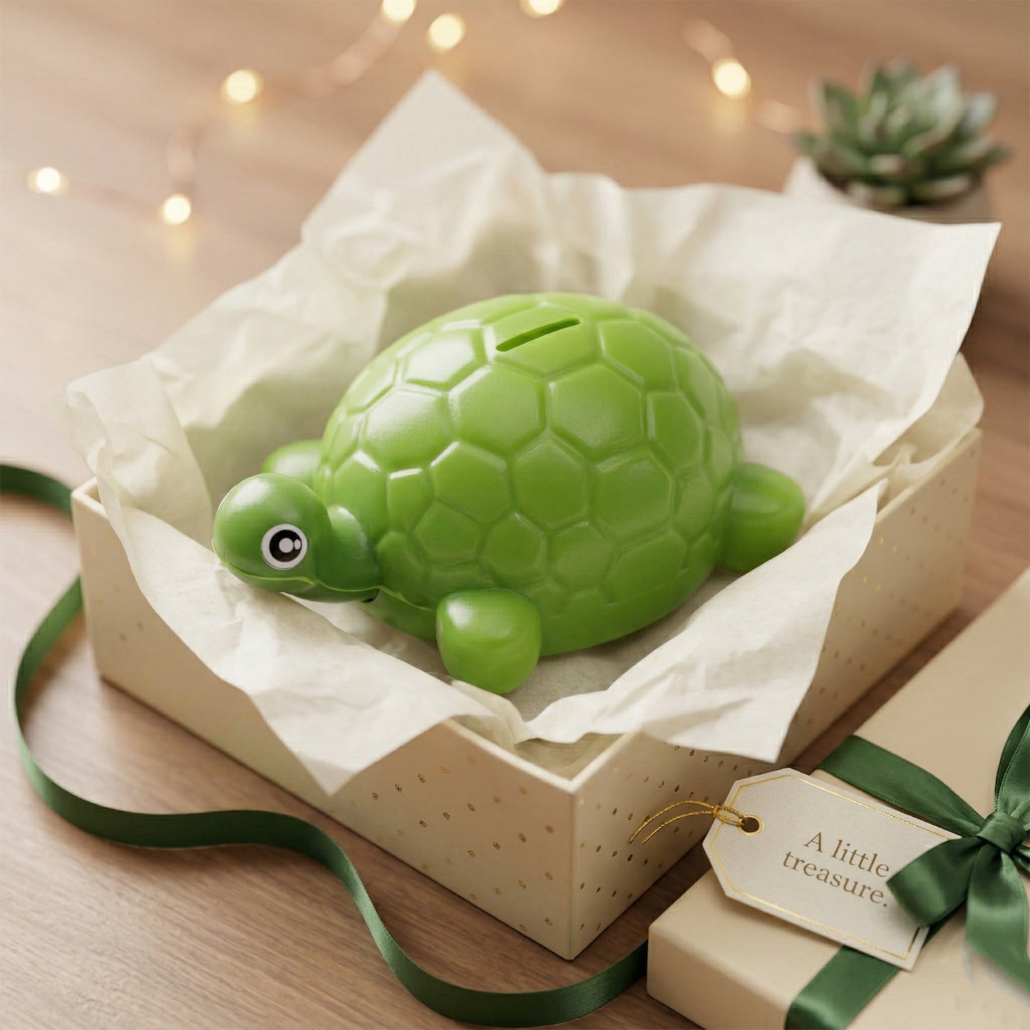 Small Tortoise Shape Money Bank Coin Saving Box Cute Turtle Piggy Bank for Kids Coin Storage Tabletop Decorative Savings Box (1 Pc)