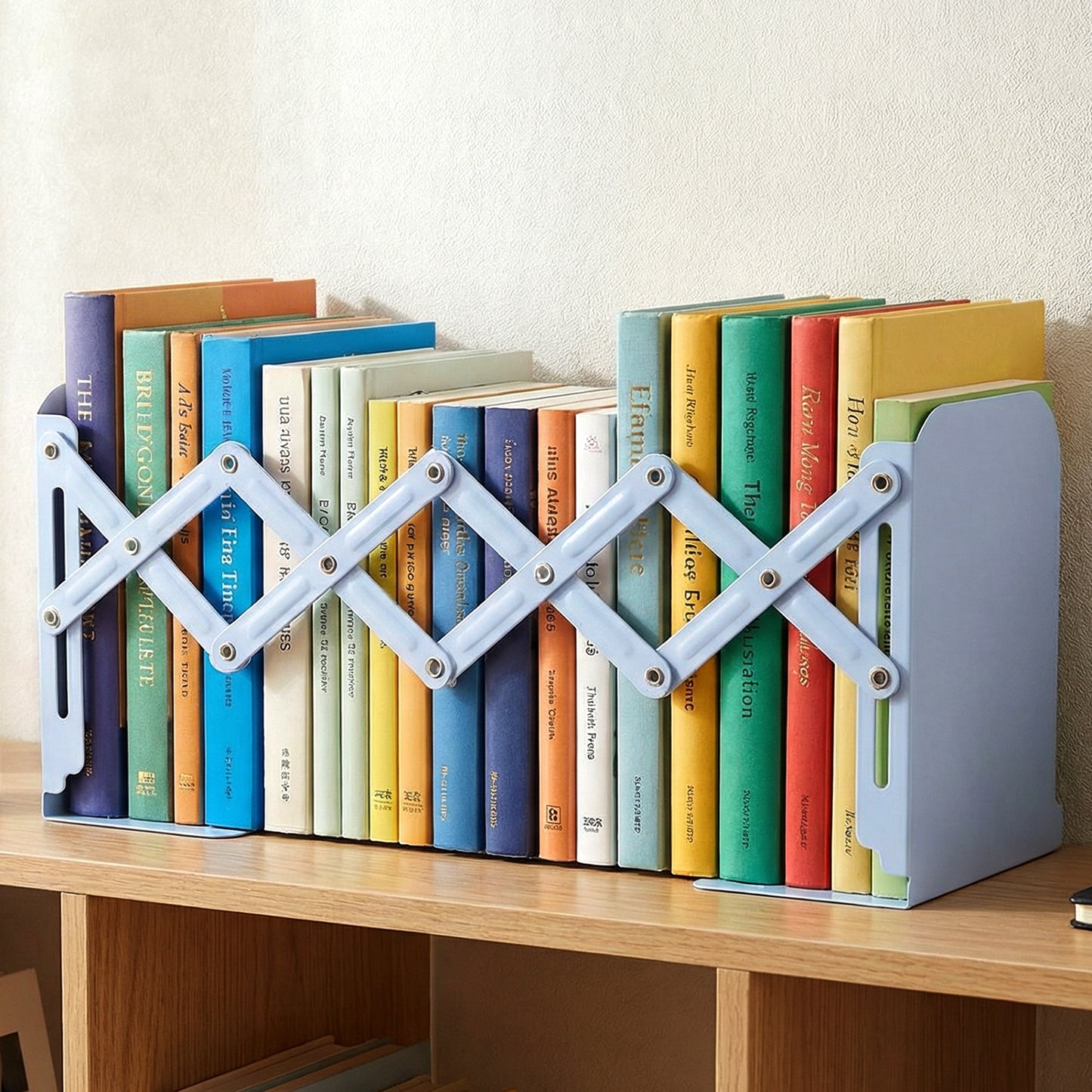 Adjustable Expandable Book Stand with Foldable Scissor Design Desk and Shelf Book Organizer for Home Office and Study (1 Pc)