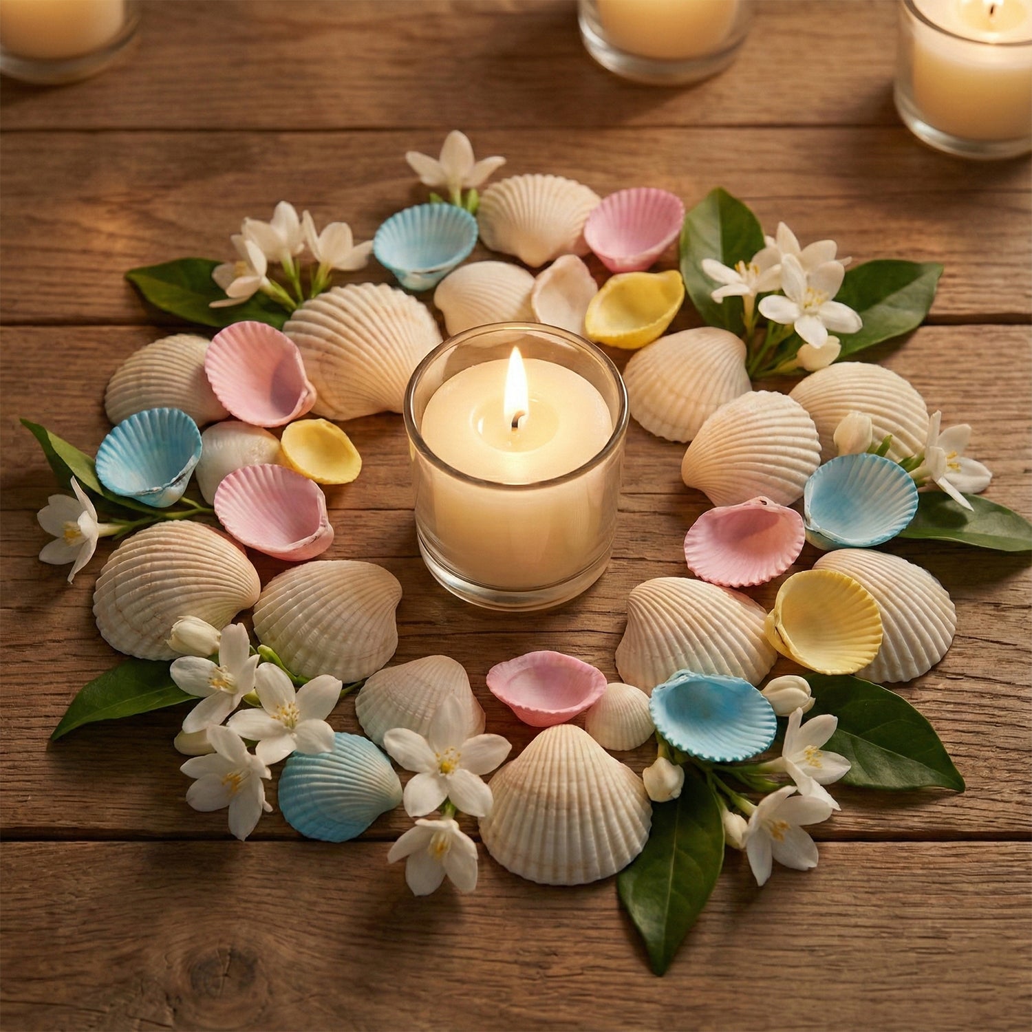 Decorative Seashells Set for Home Decoration, Vase Filler, DIY Crafts, Table Decor, Bowl Fillers & Event Styling – Natural Shell Decor Set (1 Set)
