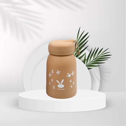 Cute Bunny Water Bottle for Kids – 330ml | Insulated Sipper Bottle (Rabbit Print) Adorable design. Safe sipping. Happy hydration for kids