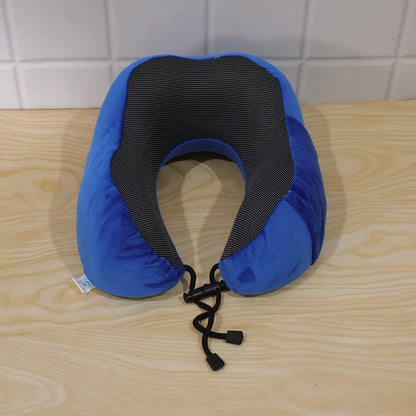 U Shaped Travel Neck Pillow With Adjustable Closure For Comfortable Trips (1 Pc)