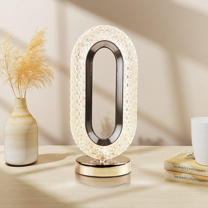 Touch Control Crystal Table Desk Lamp 3-way Dimmable Light