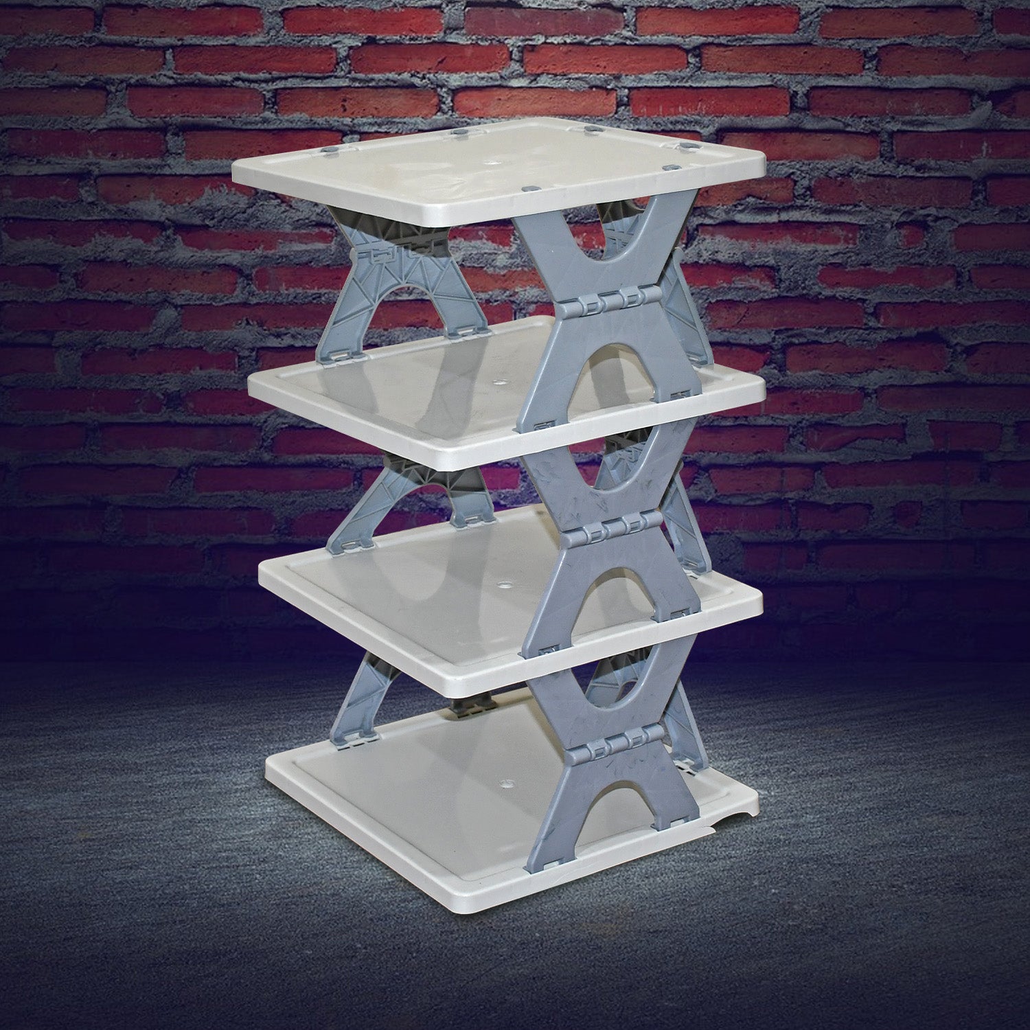 Smart Shoe Rack Shoes Stand Multifunctional Entryway Foldable Collapsible Door Shoe Rack Free Standing Heavy Duty Plastic Shoe Shelf Storage Organizer Narrow Footwear Home (1 Pc 4 Layer 6 Layer 8 Layer)