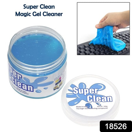 Super Clean Magic Gel Cleaner for Car Interior, Keyboard and Electronics – Reusable Dust Cleaning Gel for Home and Office