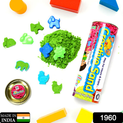 Creative Kinetic Sand for Kids Natural Soft Sand Clay Kit for Creative Learning, Sensory Play and DIY Molding Activities