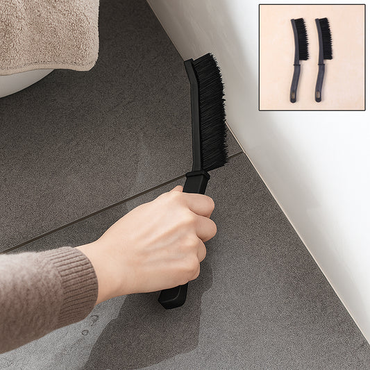 2-Piece Long Handle Corner Cleaning Brush Set | Deep Cleaning Brush for Tile Joints, Floor Edges &amp; Hard-to-Reach Areas