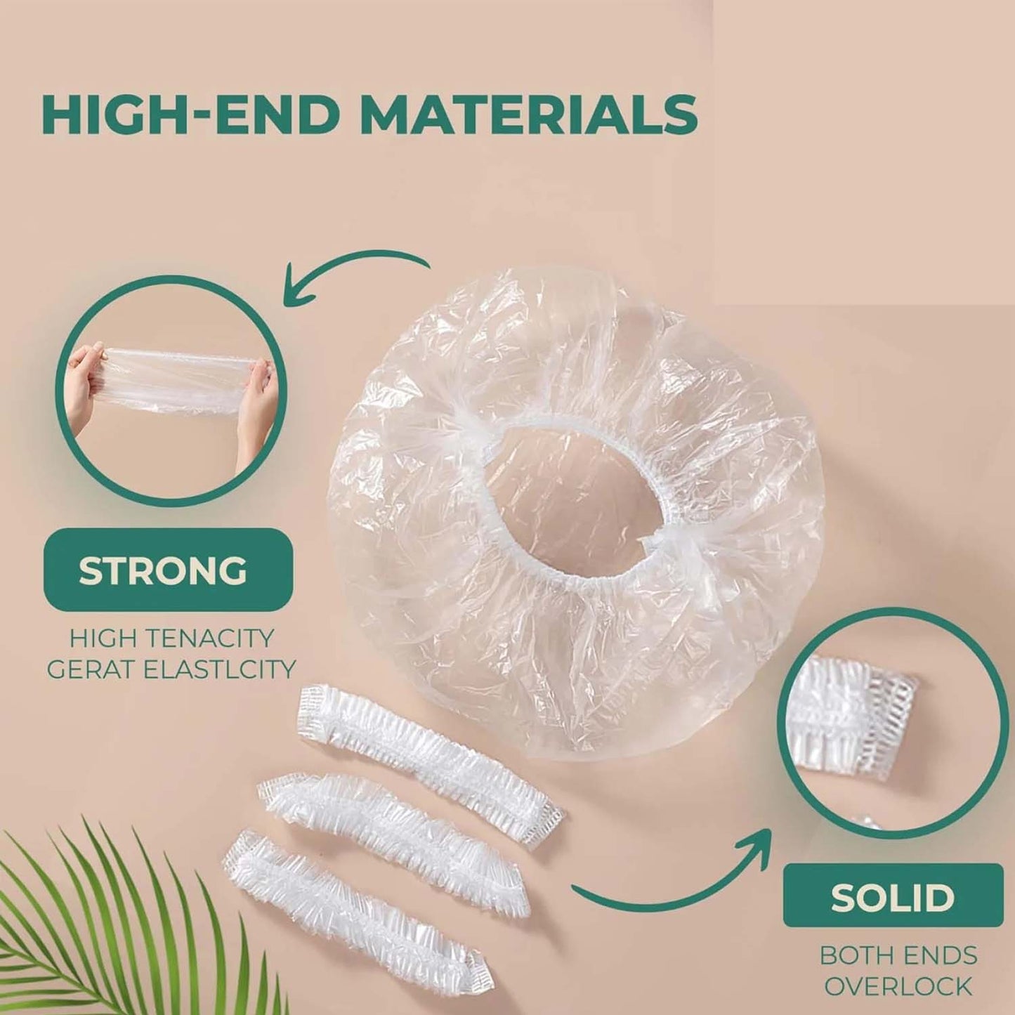 Disposable Men’s Hair Protection Shower Cap and Head Cover – Waterproof Elastic Hygiene Cap (Pack of 5)