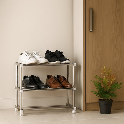 Supermom Stainless Steel Multipurpose Shoe Storage Rack - (1 Pc)