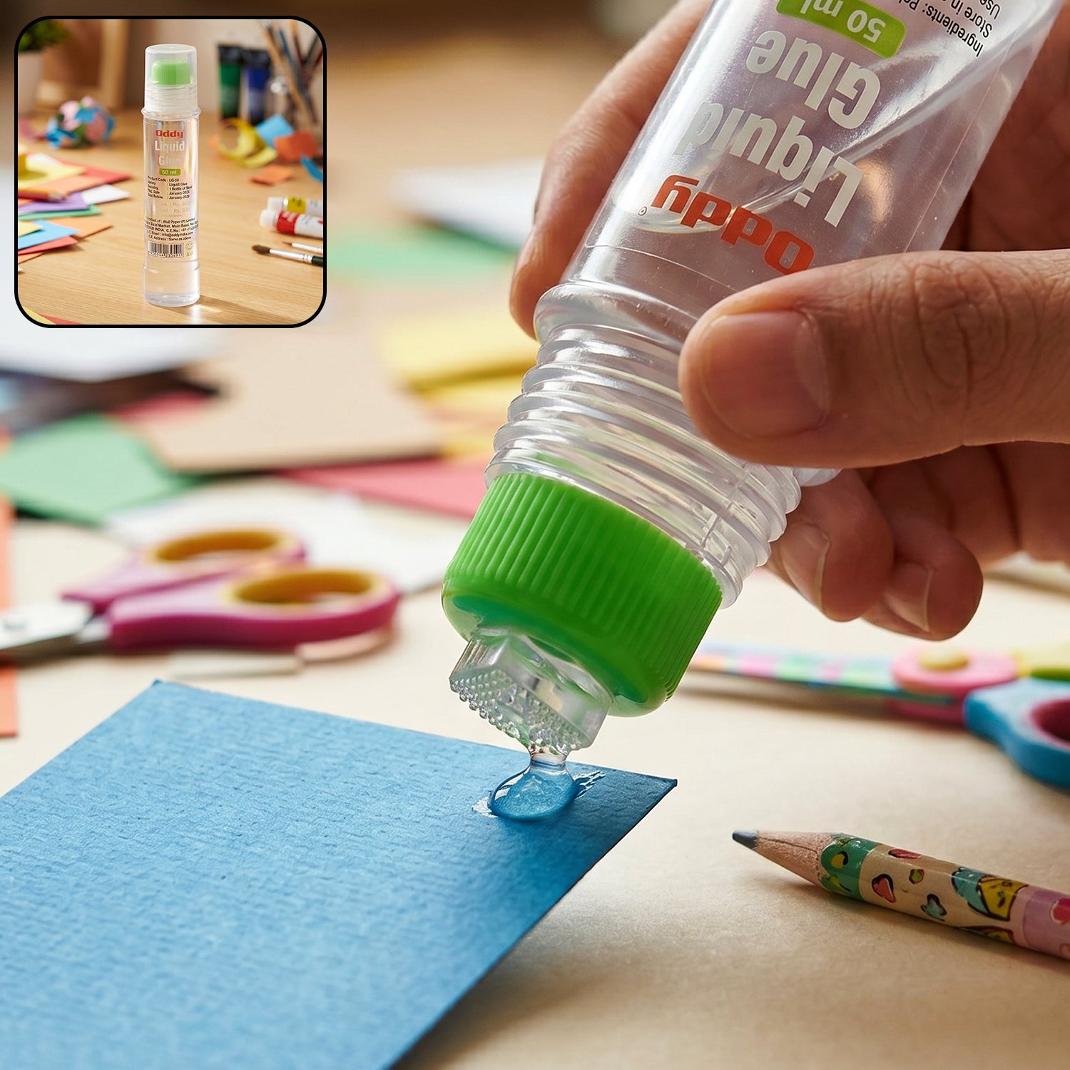 Oddy Liquid Glue Pen For School Office (1 Pc 50 Ml)