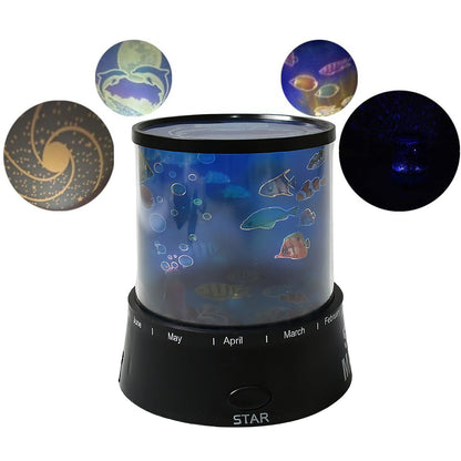 LED Star Projector Night Light Battery Operated Rotating Music Lamp for Kids Bedroom Baby Room Home Decoration Romantic Gift (1 Pc)