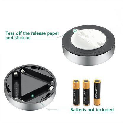 3 LED Cordless Stick Tap Wardrobe Touch Light Lamp – Battery Operated Stick-On LED Push Light for Wardrobes, Cabinets, Kitchen, Bedroom and Emergency Use