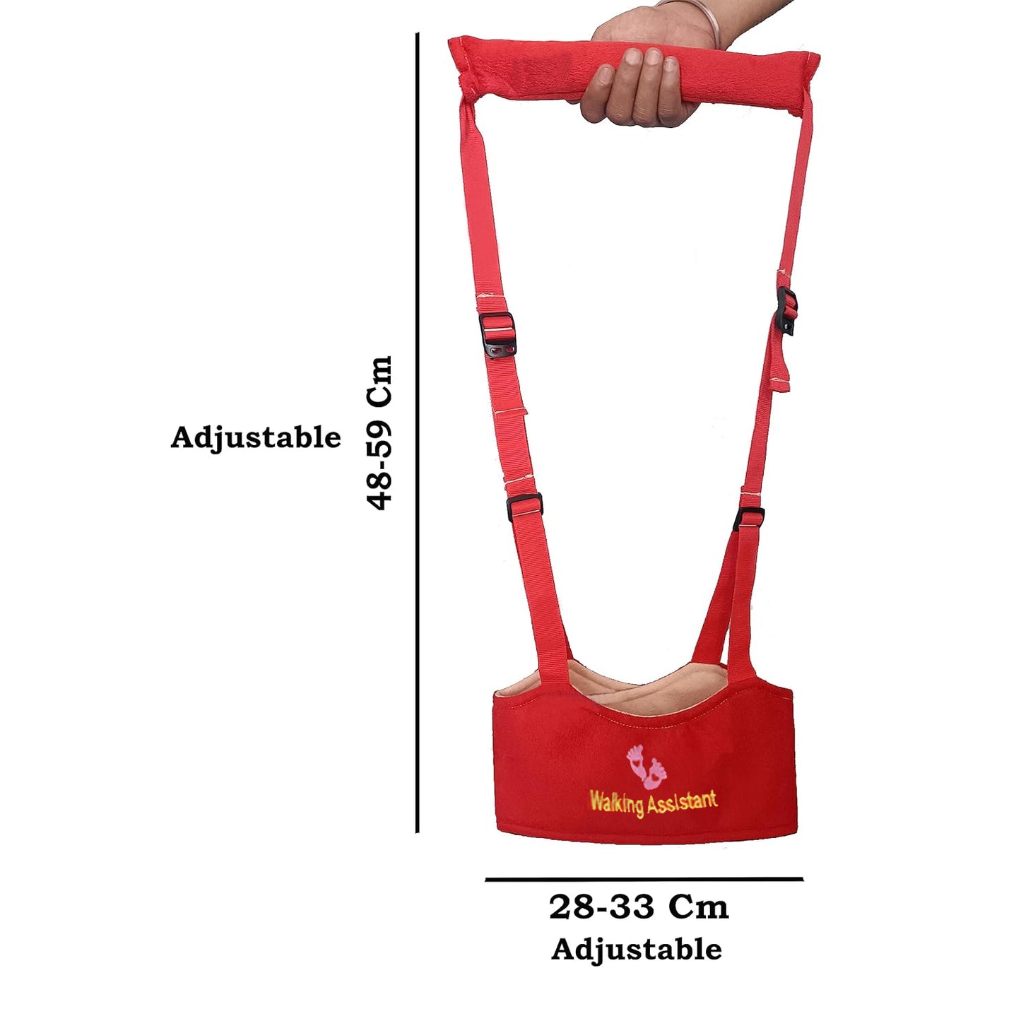 Adjustable Baby Walking Assistant Harness with Safety Support Belt – Toddler Learning-to-Walk Helper Strap for Early Walking Training and Balance Support (1 Pc)