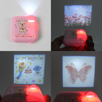 Birthday Projector Lamp with 8 Slide Patterns for Birthday Party Baby Shower Holiday Decoration LED Atmosphere Light for Home Office Room Decor (1 Set)