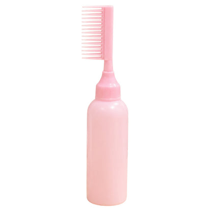 2 In 1 Hair Oil Applicator Bottle With Scalp Comb For Root Care (1 Pc)