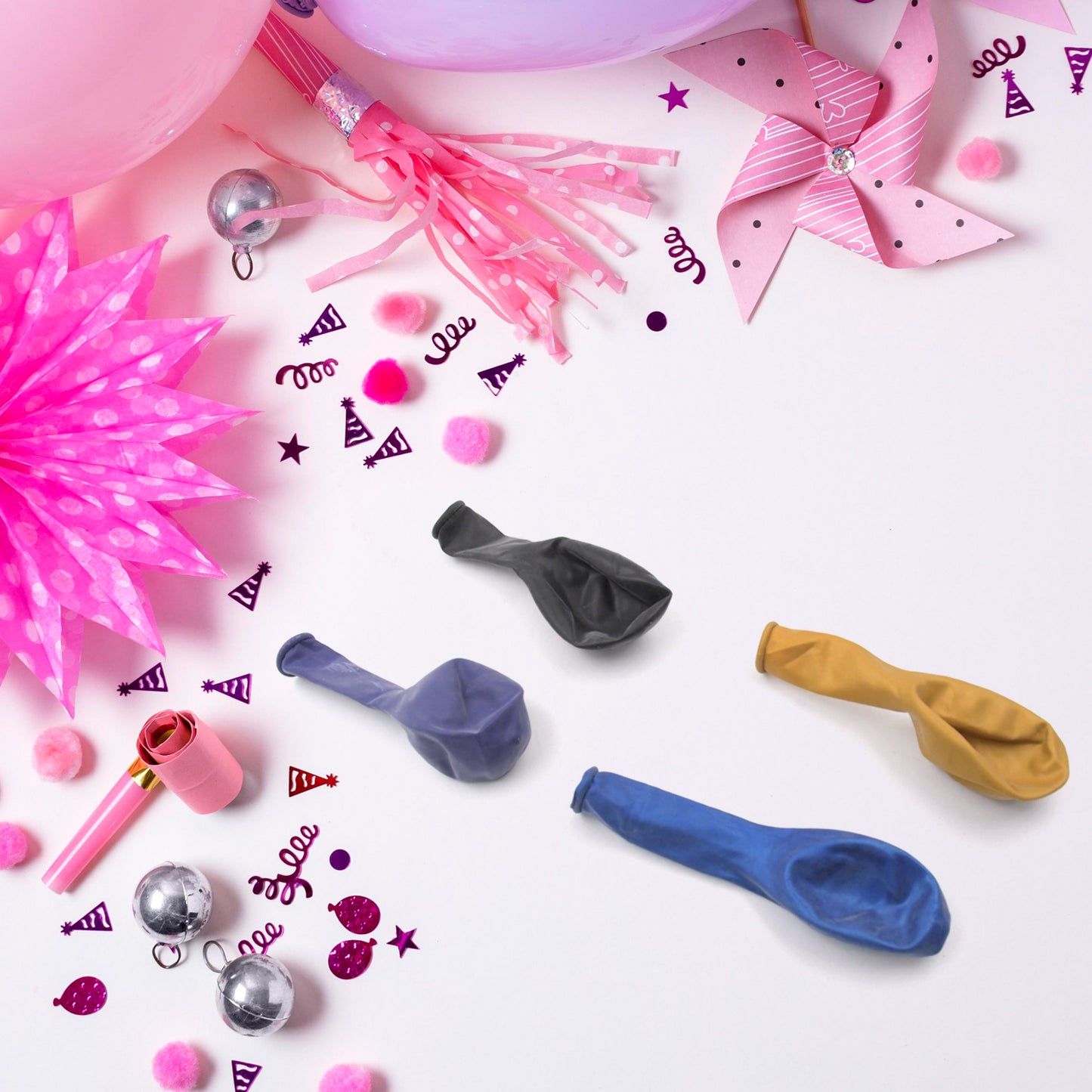 24 Pieces Multicolor Latex Balloons Set – Party Decoration Balloons for Birthday, Anniversary, Wedding, Baby Shower, Engagement and Celebration Decor