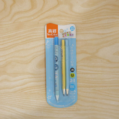 Retractable Mechanical Pencil Set With Eraser For School And Office Writing Use