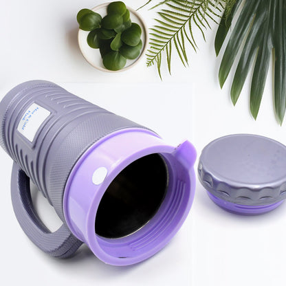 Thermos Insulated Flask Tea Kettle Hot and Cold Vacuum Jug Leak Proof Stainless Steel Inner Plastic Outer Tea Coffee Water Jug with Handle 1200ML and 1700ML