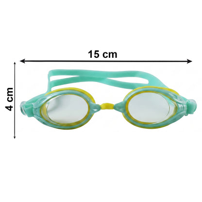 Kids Dual Colour Swimming Goggles with Anti-Fog Lenses and Adjustable Strap for Pool Activities