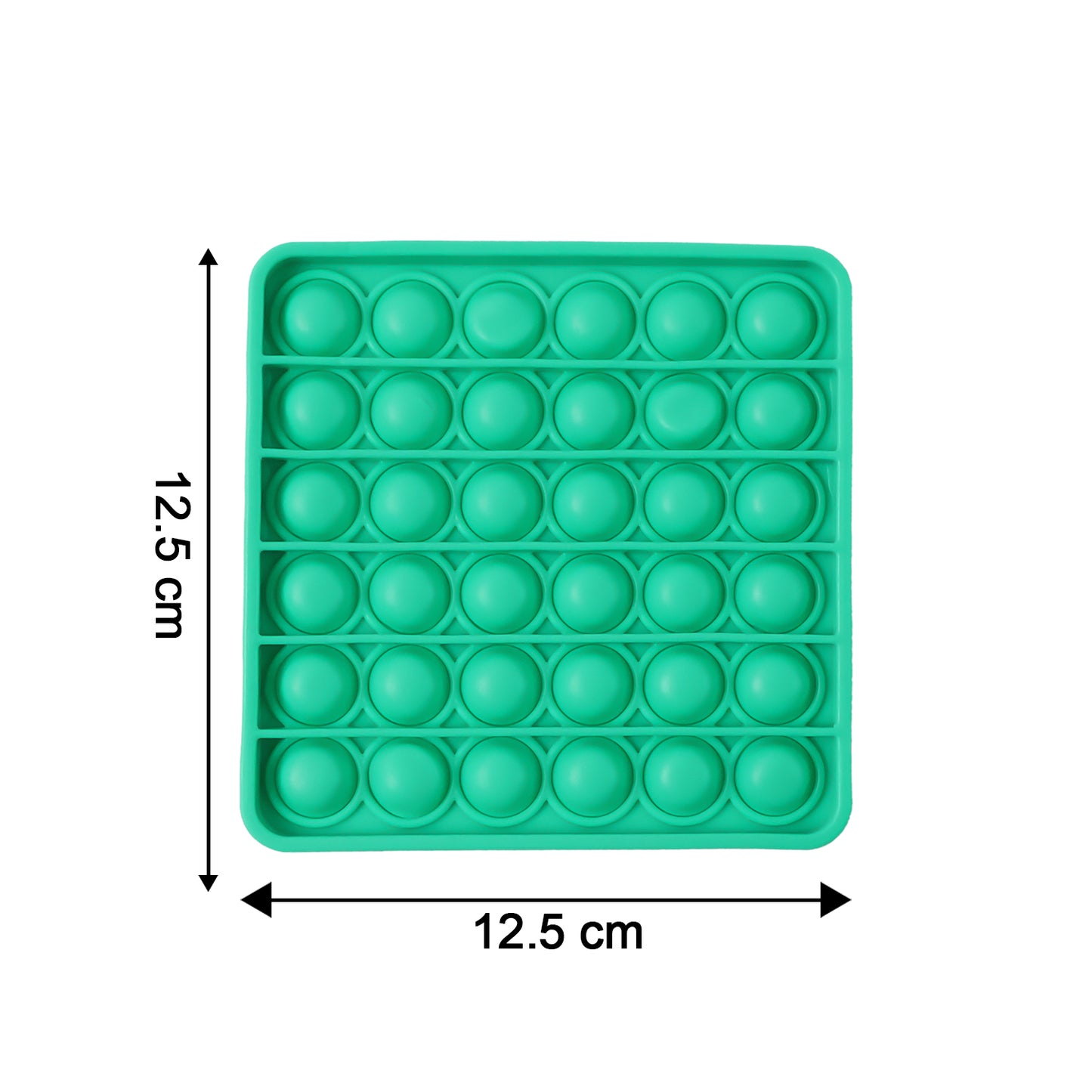 Premium Silicone Pop It Fidget Toy Stress Relief Sensory Bubble Popper Game for Kids and Adults Reusable Washable Toy (1 Pc)