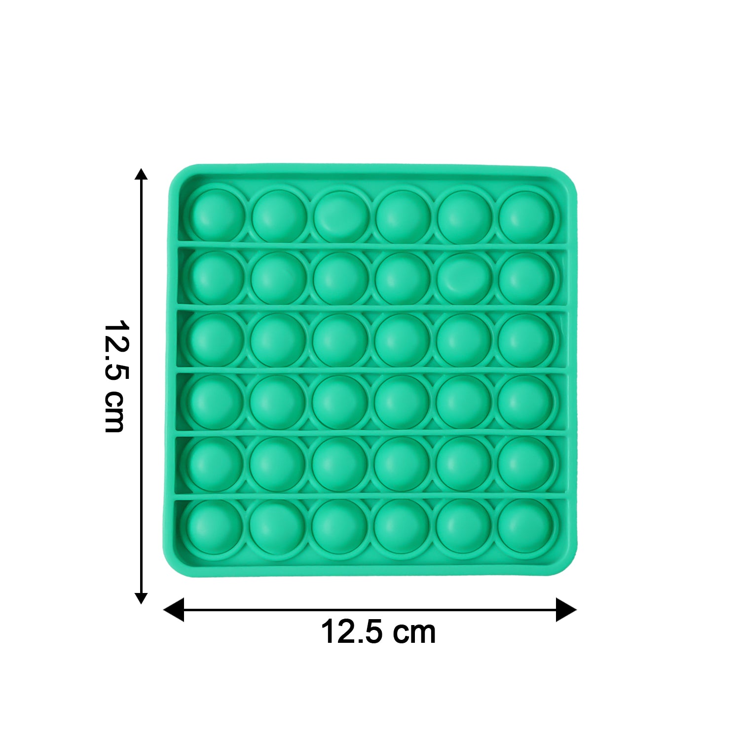 Premium Silicone Pop It Fidget Toy Stress Relief Sensory Bubble Popper Game for Kids and Adults Reusable Washable Toy (1 Pc)