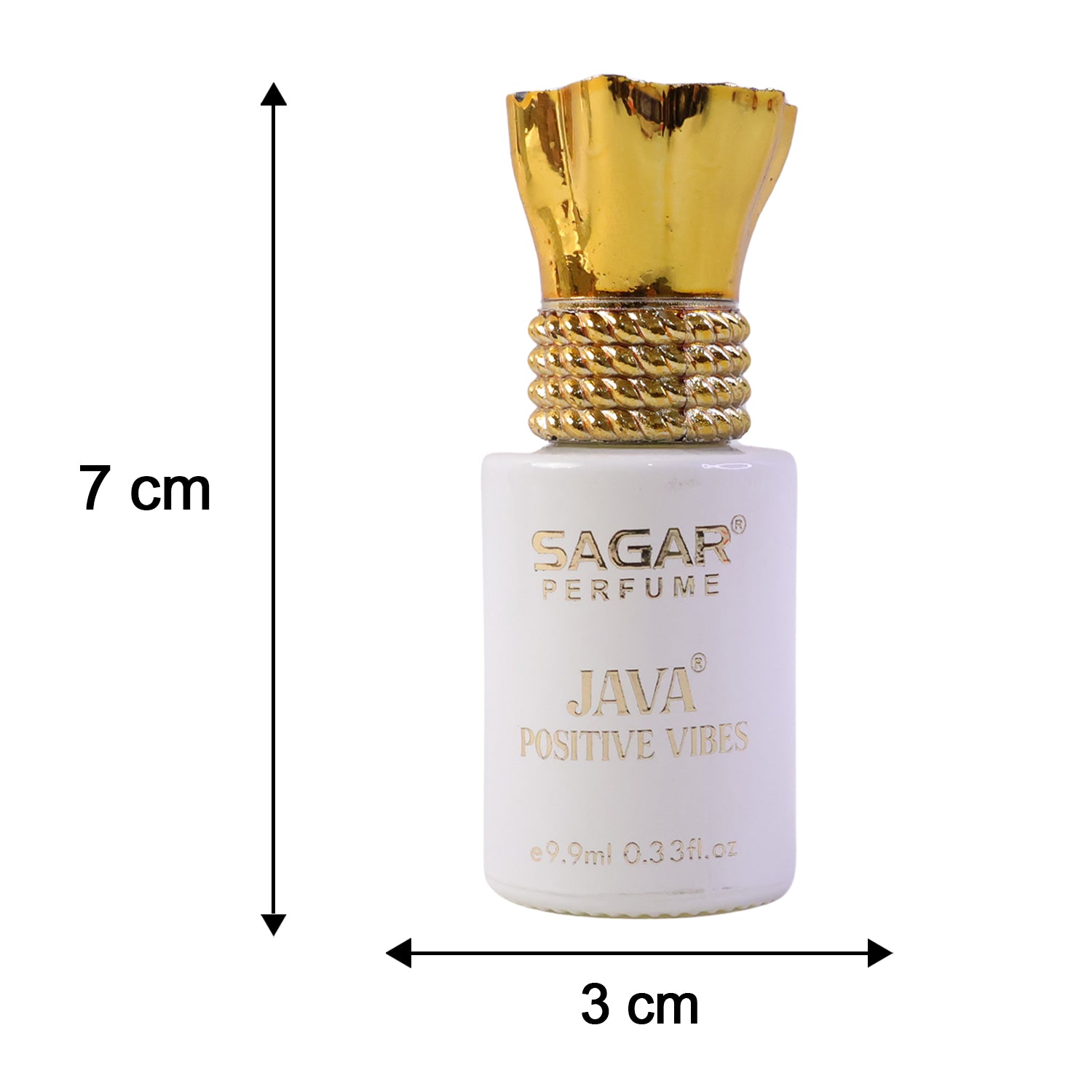 Sagar Java Positive Vibes Roll On Attar, Alcohol Free Long Lasting Fresh Perfume Oil for Men and Women, 9.9 ml