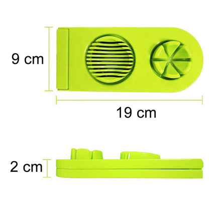 2 in 1 Double Cut Boiled Egg Cutter and Slicer with Stainless Steel Wire – Easy Egg Slicing Tool for Kitchen Use