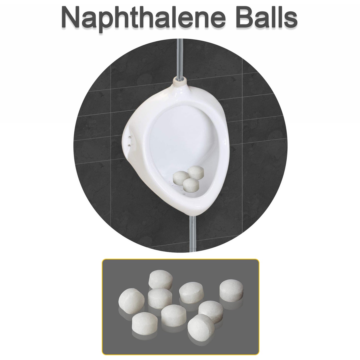 Naphthalene Balls for Wardrobe Bathroom Toilet Pantry and Clothes Storage Freshness and Odor Protection (1 Pack)