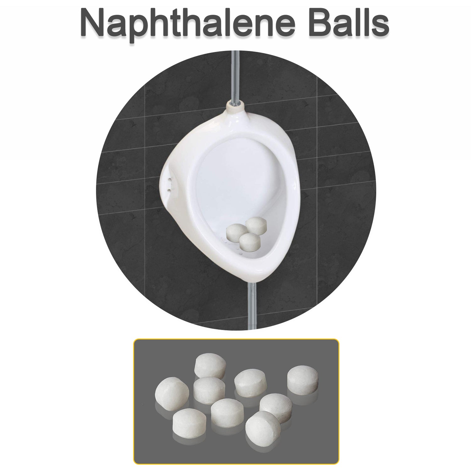Naphthalene Balls for Wardrobe Bathroom Toilet Pantry and Clothes Storage Freshness and Odor Protection (1 Pack)